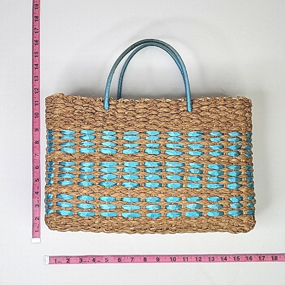 ESPRIT Large Woven Straw Tote Purse - Picture 3 of 17